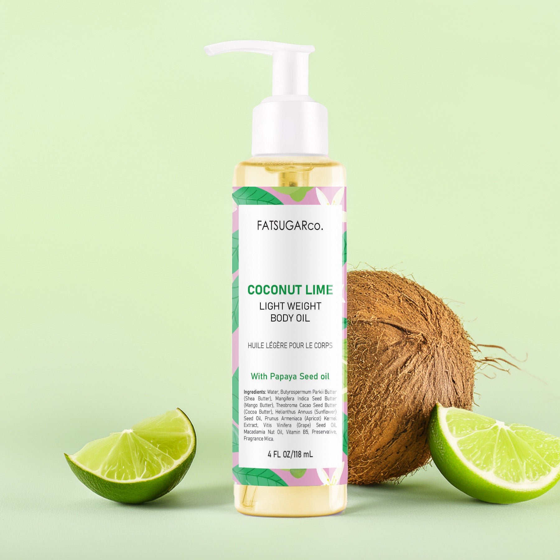 Coconut Lime Lightweight Body Fragrance for Glowing Skin