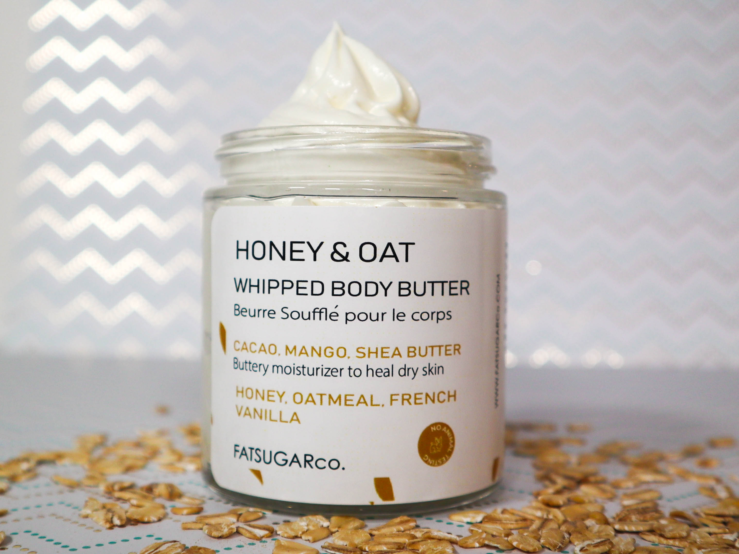 Whipped Body Butter for Dry skin- Honey & Oat