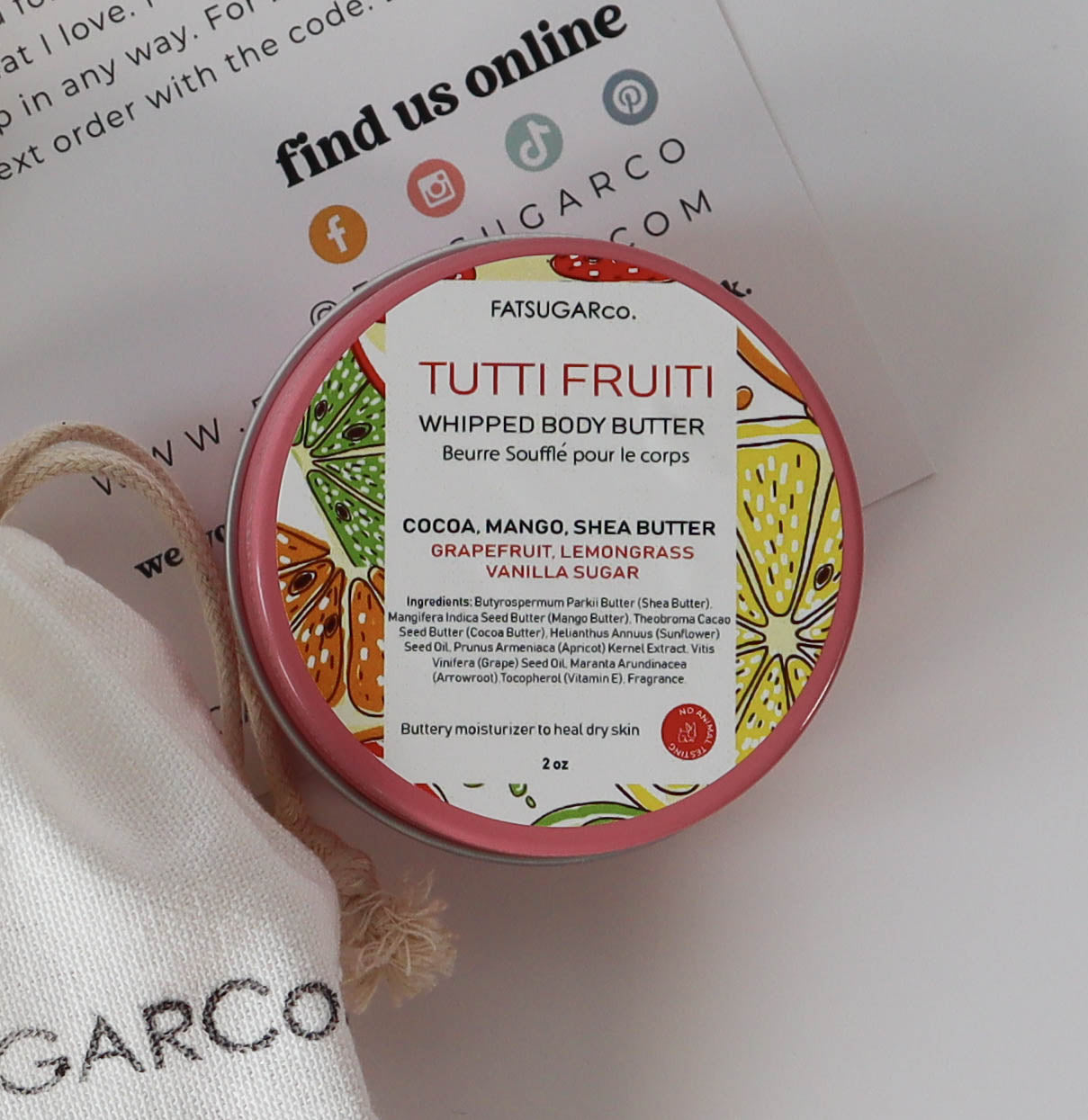 Tutti Frutti Mini Whipped Body Butter - Travel Size