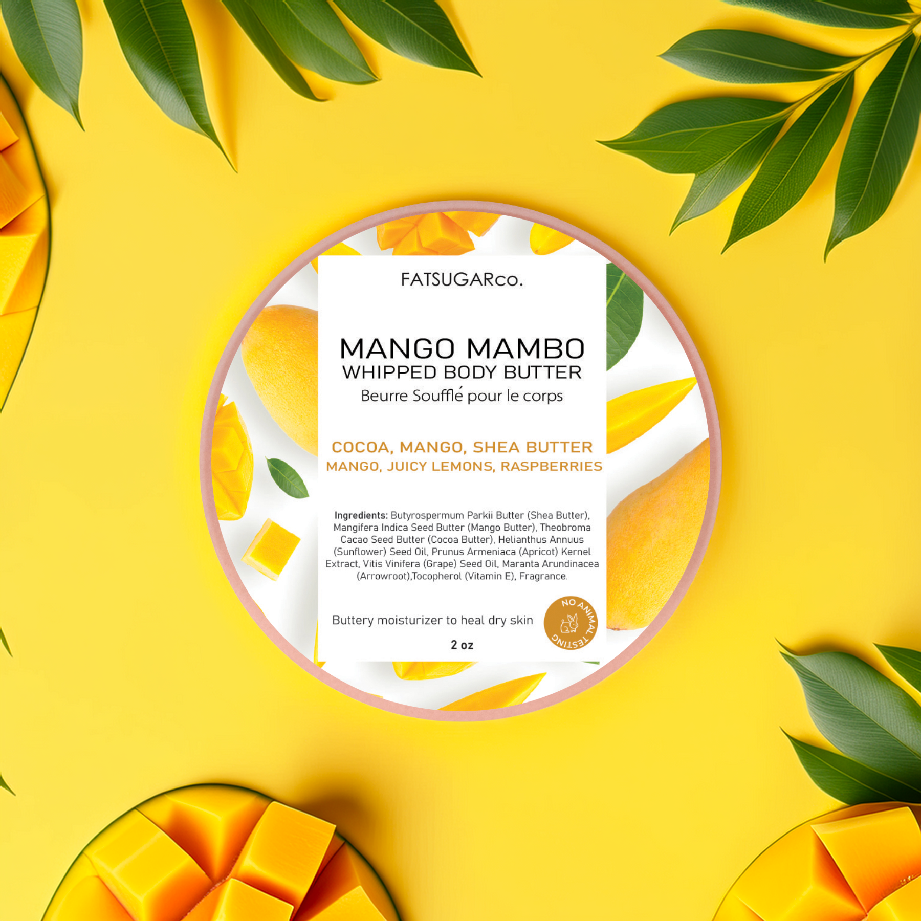 Mango Mambo Mini Whipped Body Butter - Travel Size