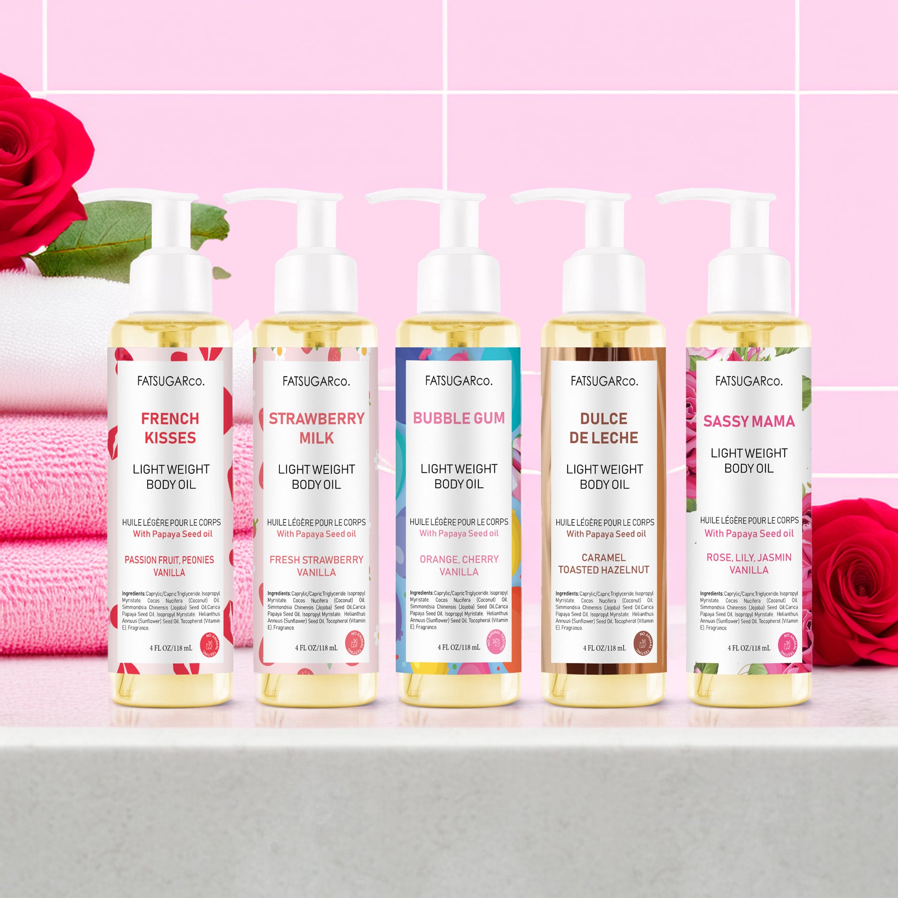 Body Oil Fragrance Oil for Glowing Skin - Various Scents