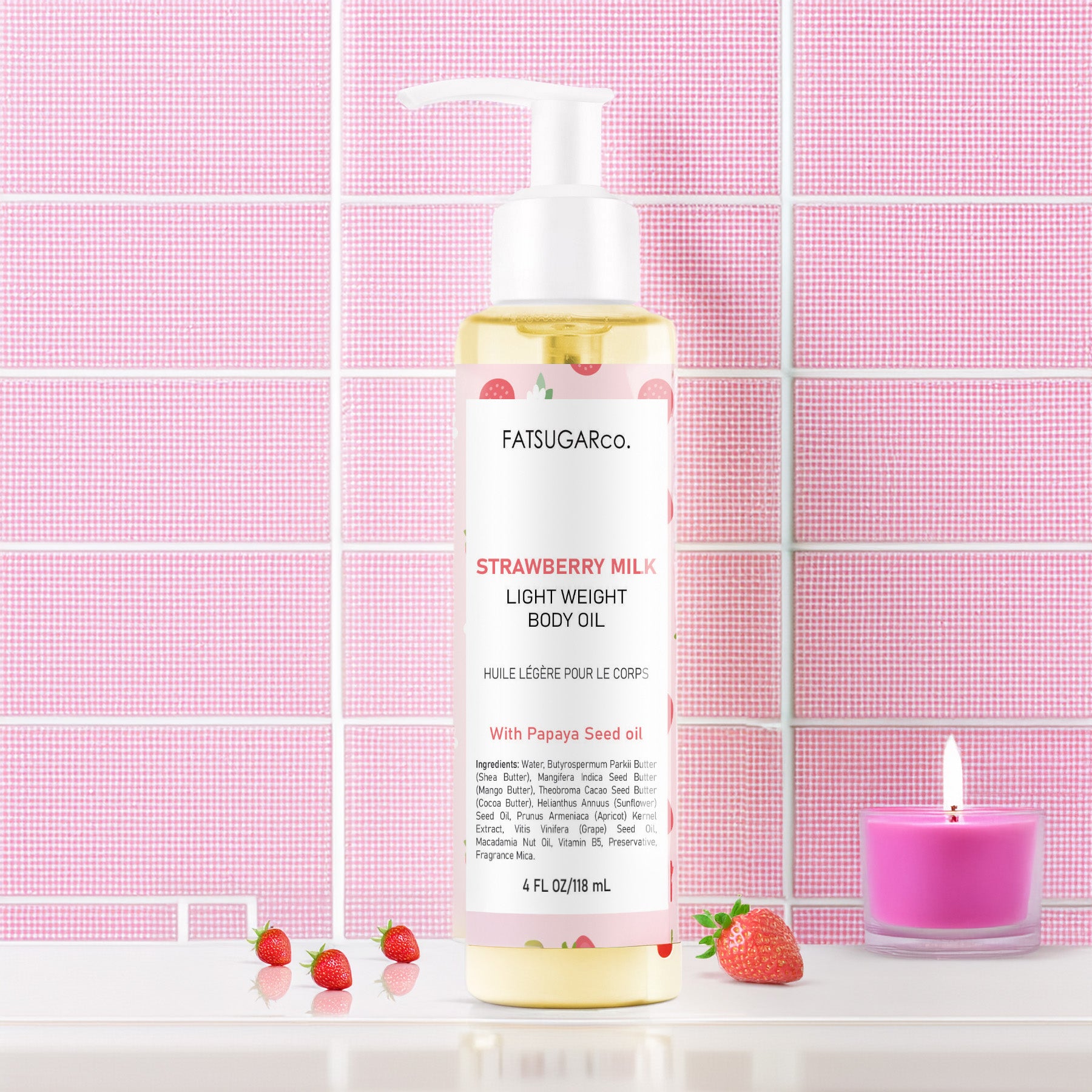 Strawberry Milk - Body Oil for Glowing Skin