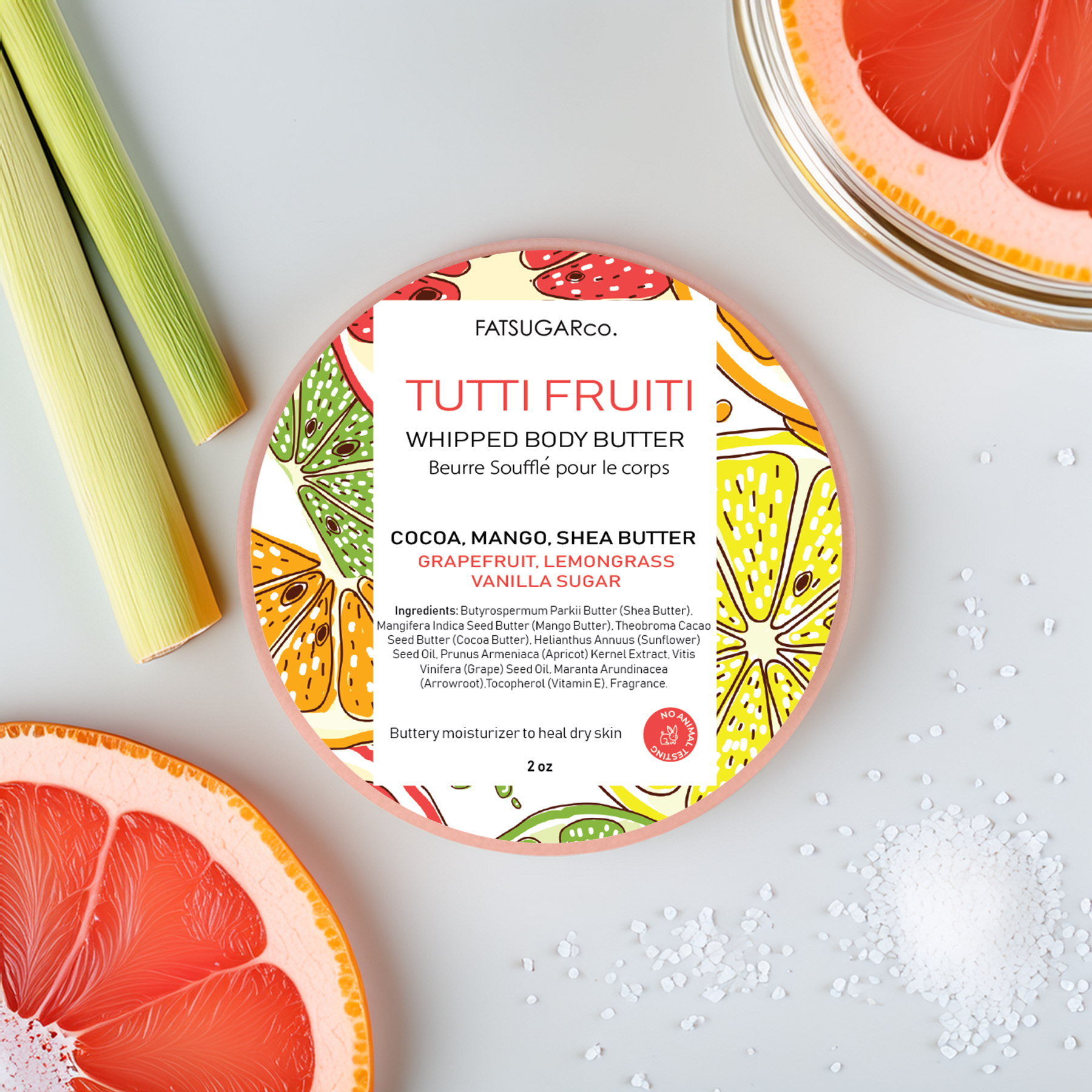 Tutti Frutti Mini Whipped Body Butter - Travel Size