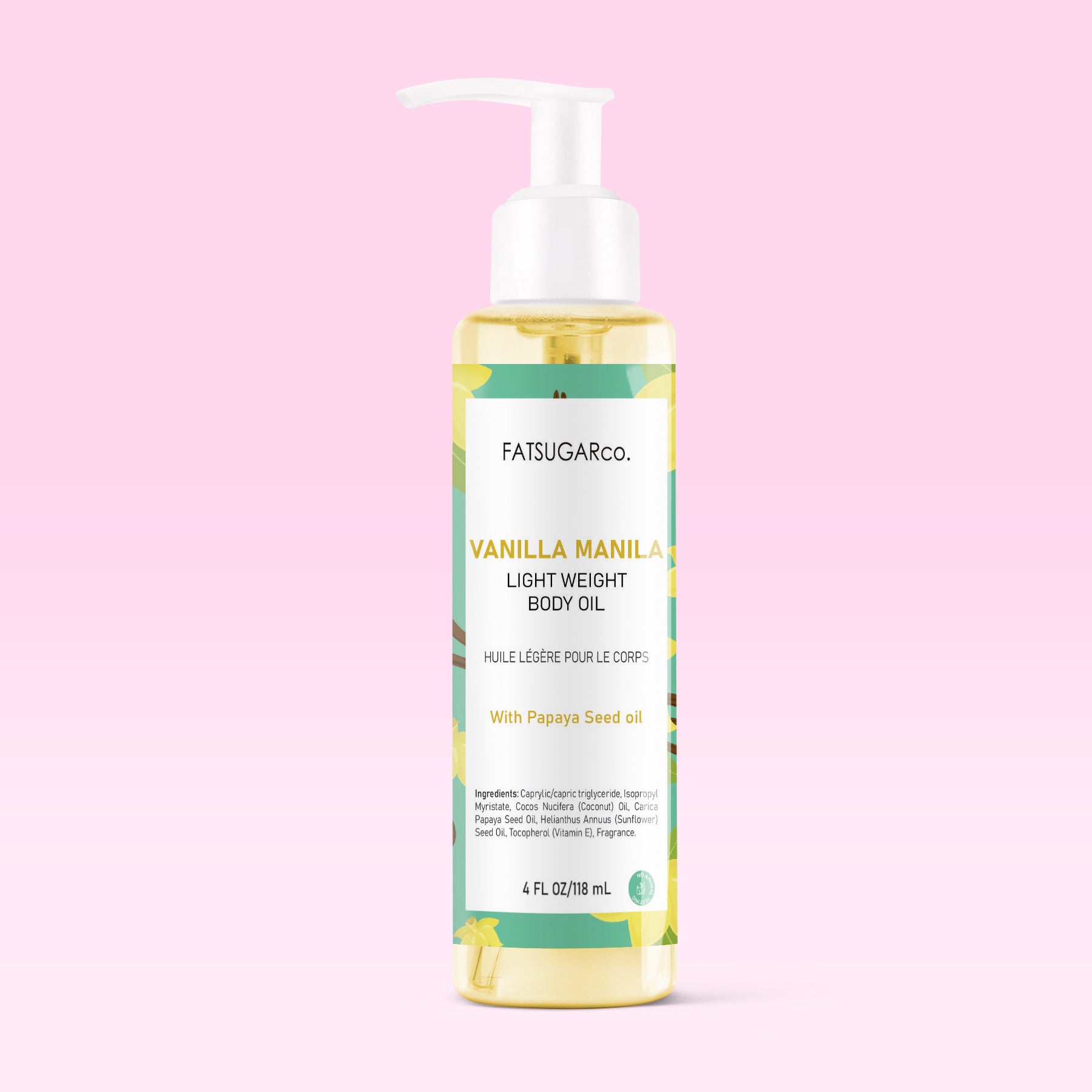 Vanilla Lightweight Body Fragrance Oil Easy absorption