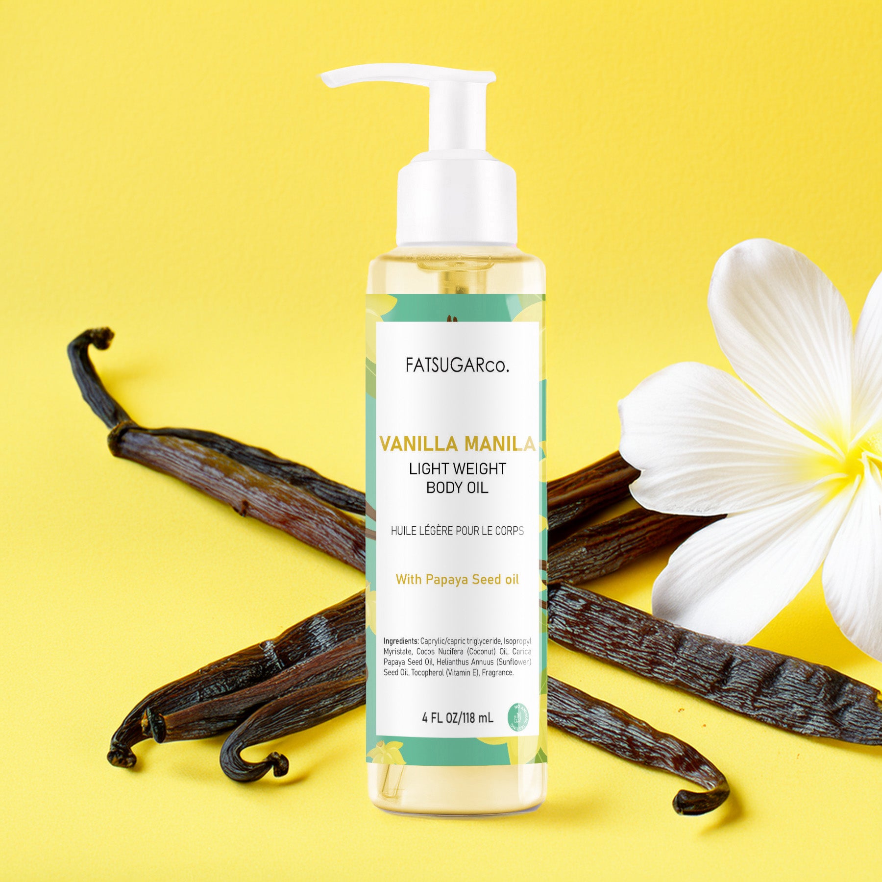 Vanilla Lightweight Body Fragrance Oil Easy absorption