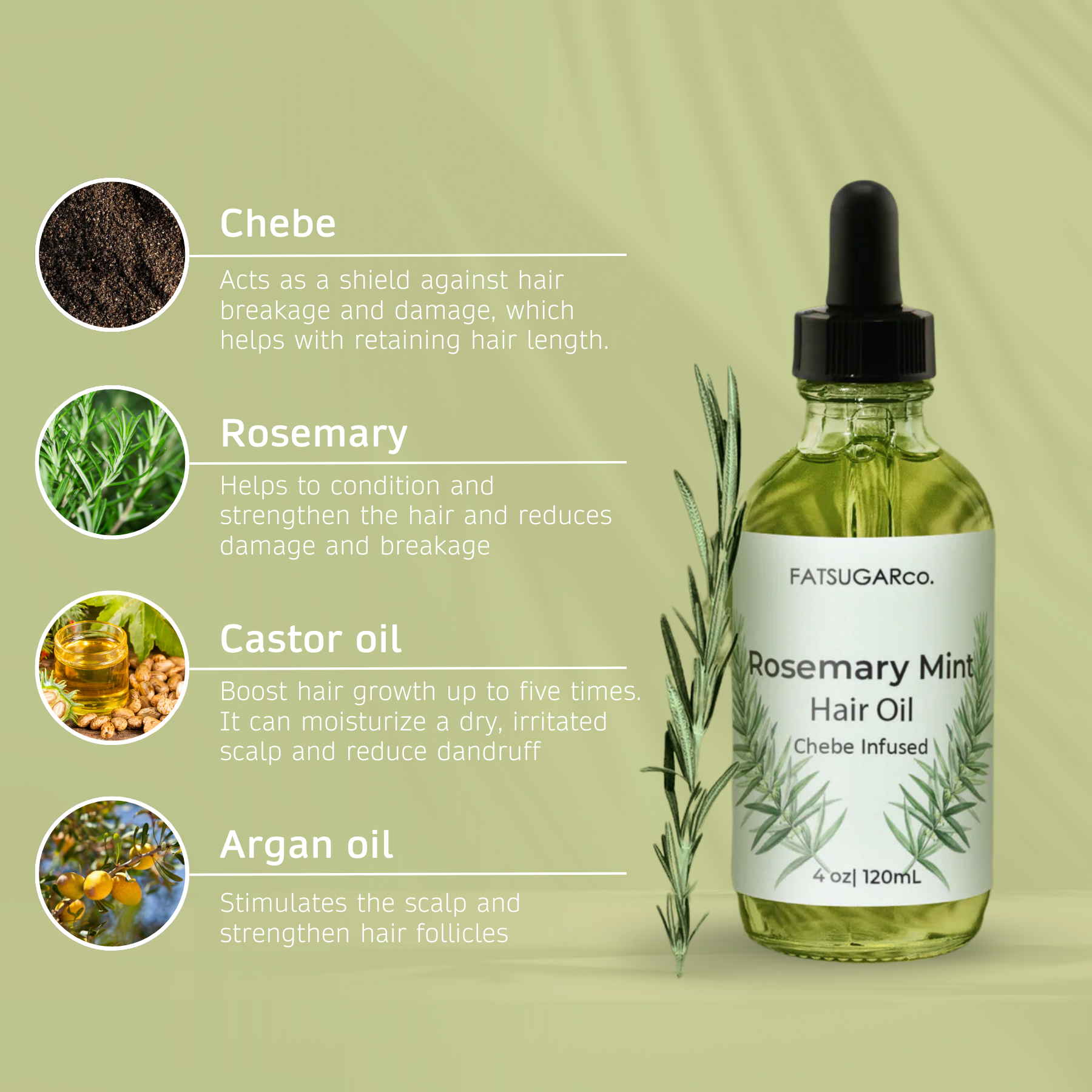 Rosemary Mint hair oil