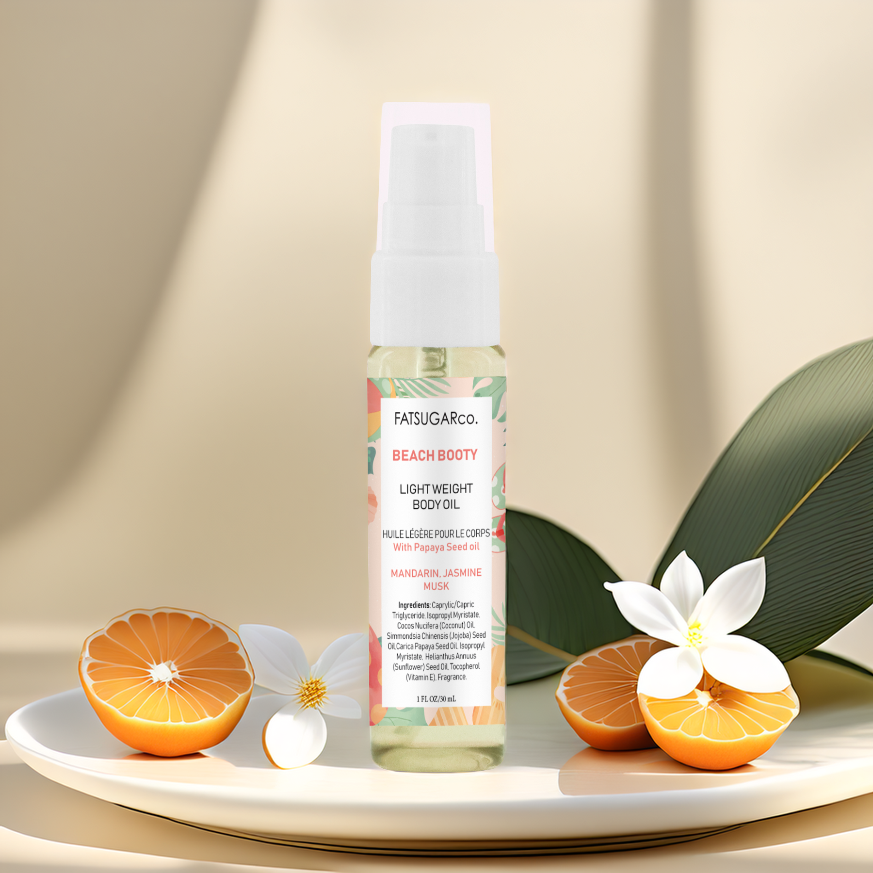 Beach Booty Body Oil - 1 Ounce Travel Size