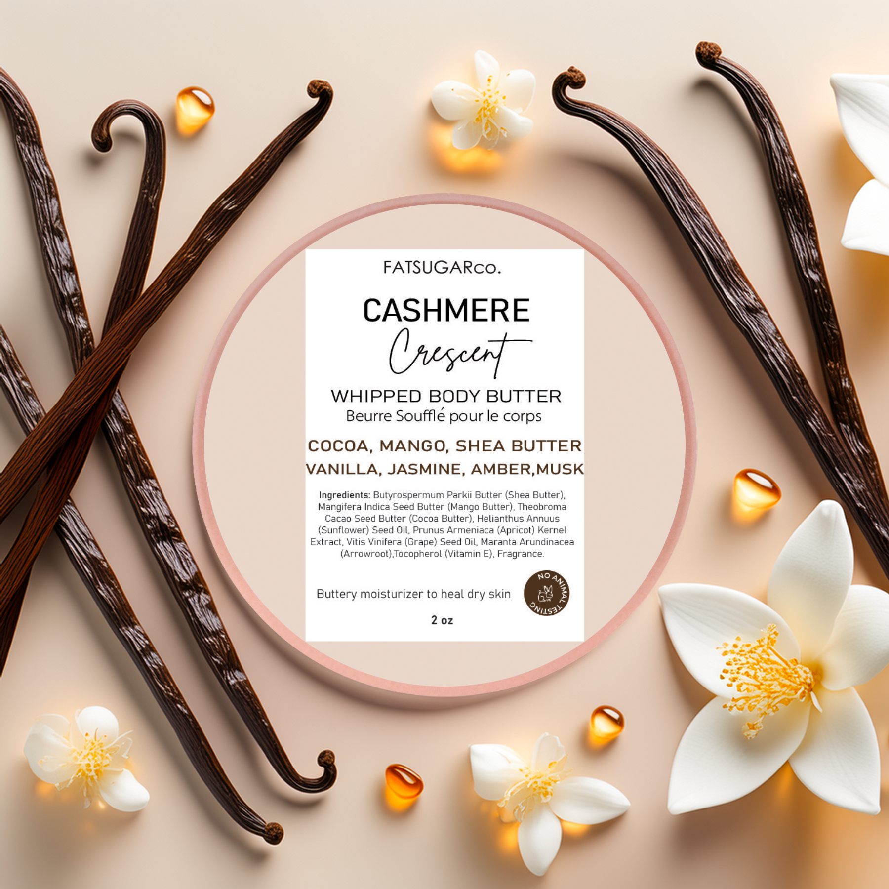 Cashmere Crescent Mini Whipped Body Butter - Travel Size