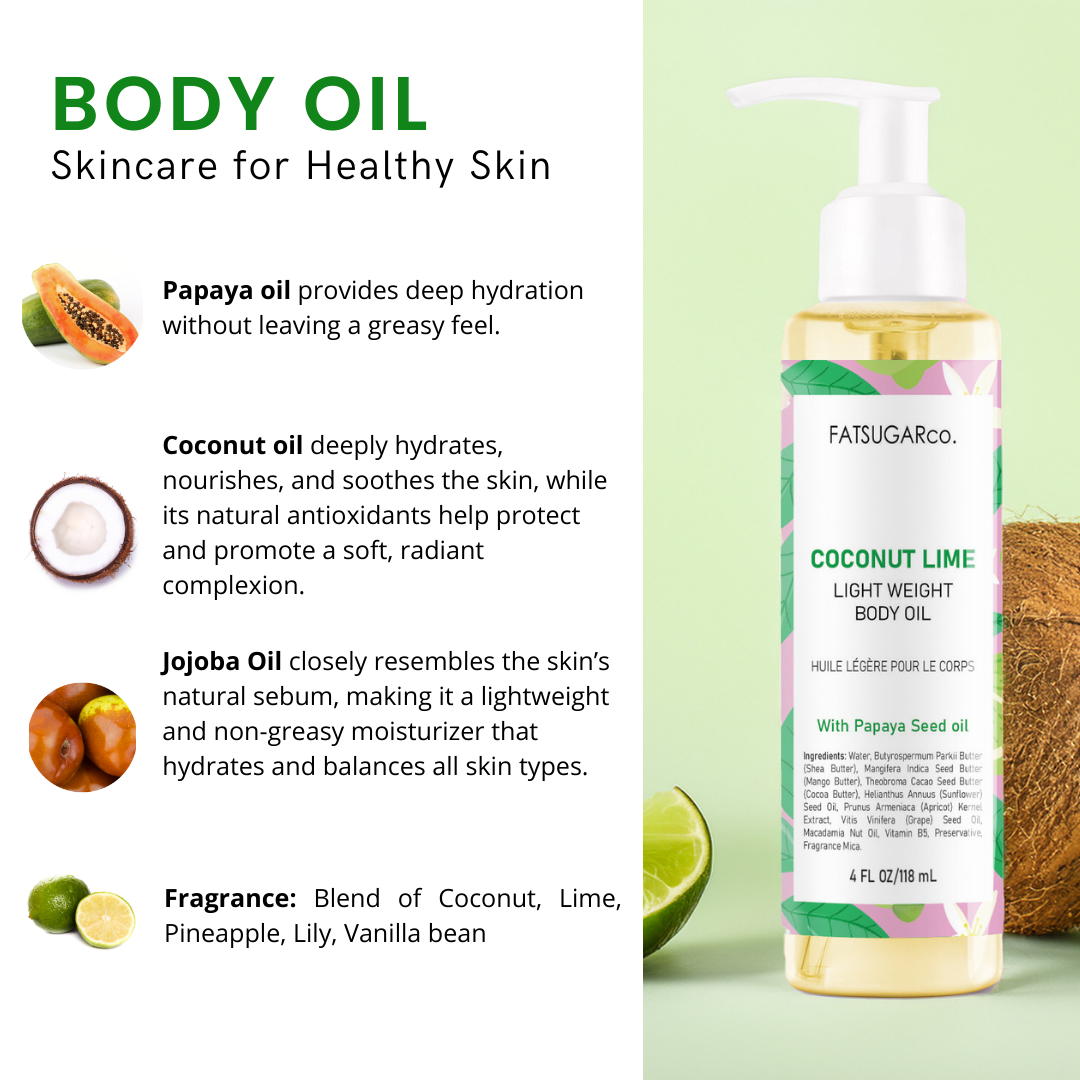 Coconut Lime Lightweight Body Fragrance for Glowing Skin