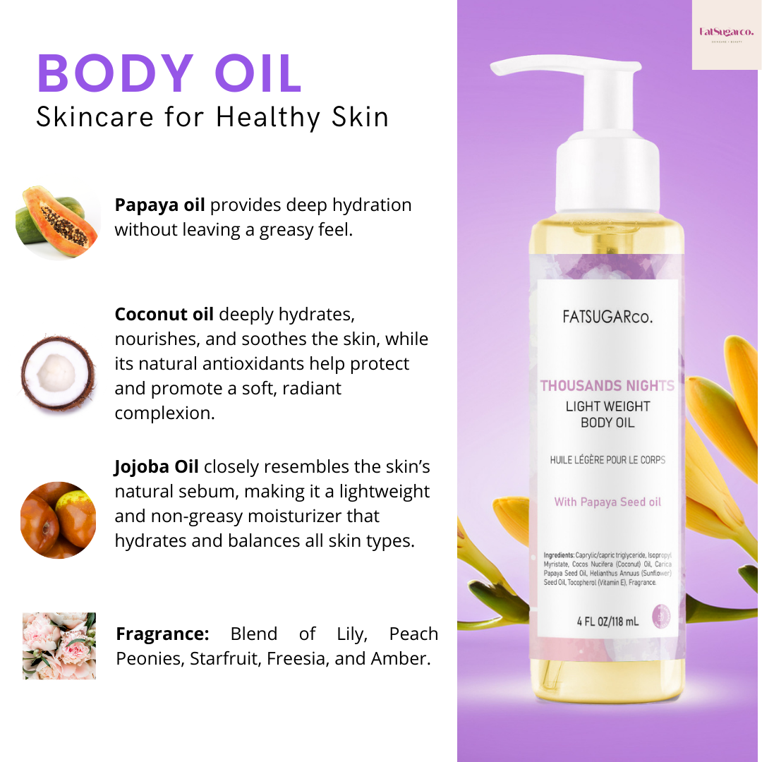 Thousand Nights Body Fragrance Oil for Glowing Skin