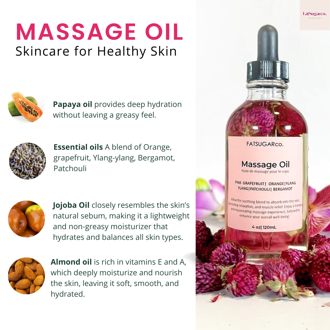 Luxurious Body & Massage Oil - Fast-Absorbing Essential Blend| Light weight Oil| Calm
