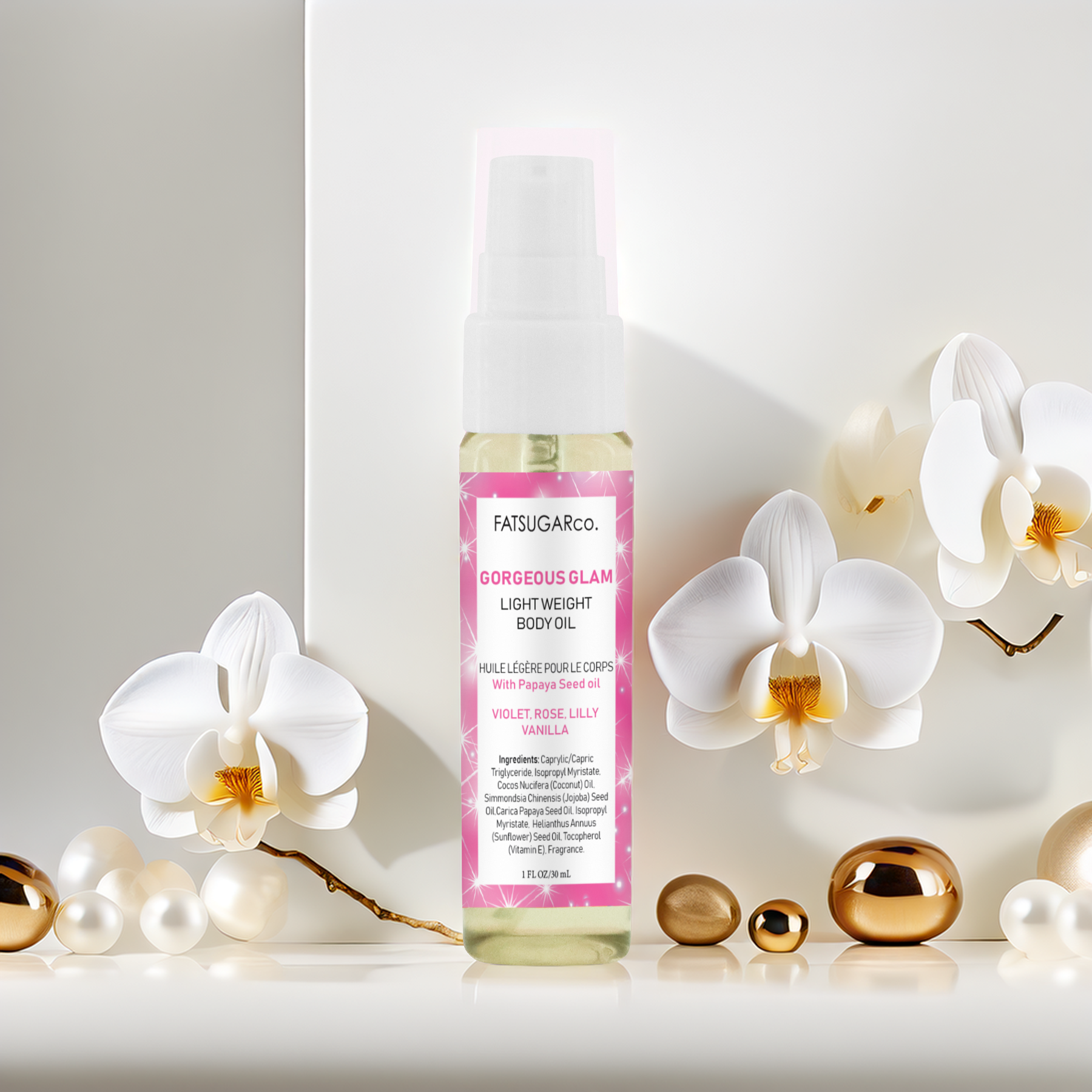 Gorgeous Glam Body Oil - 1 Ounce Travel Size