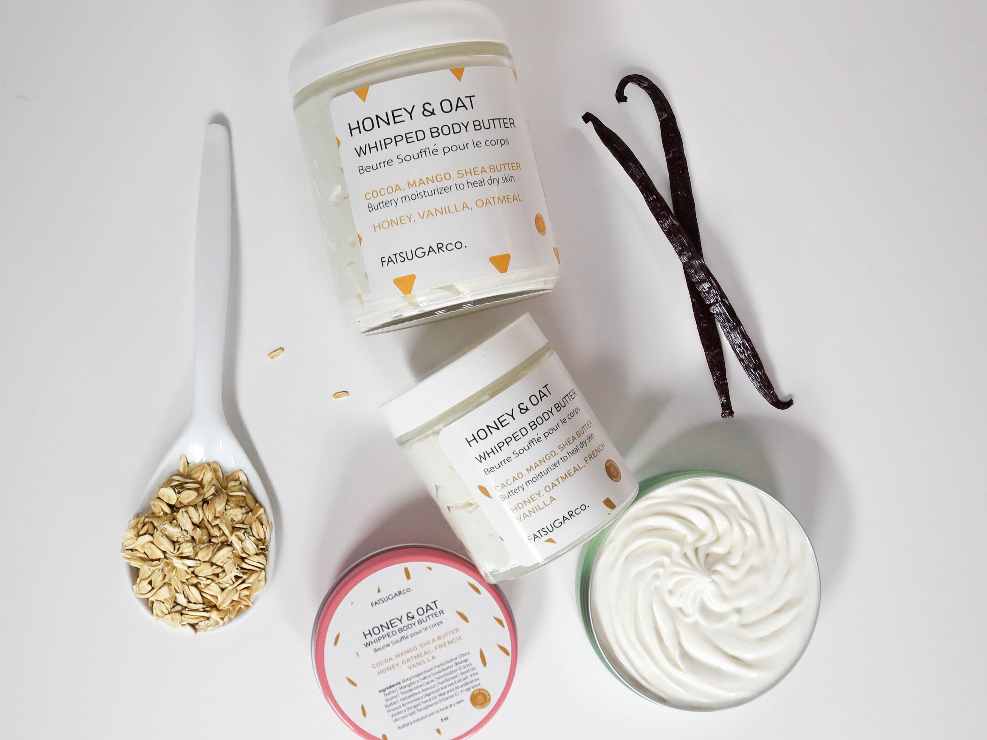 Whipped Body Butter for Dry skin- Honey & Oat