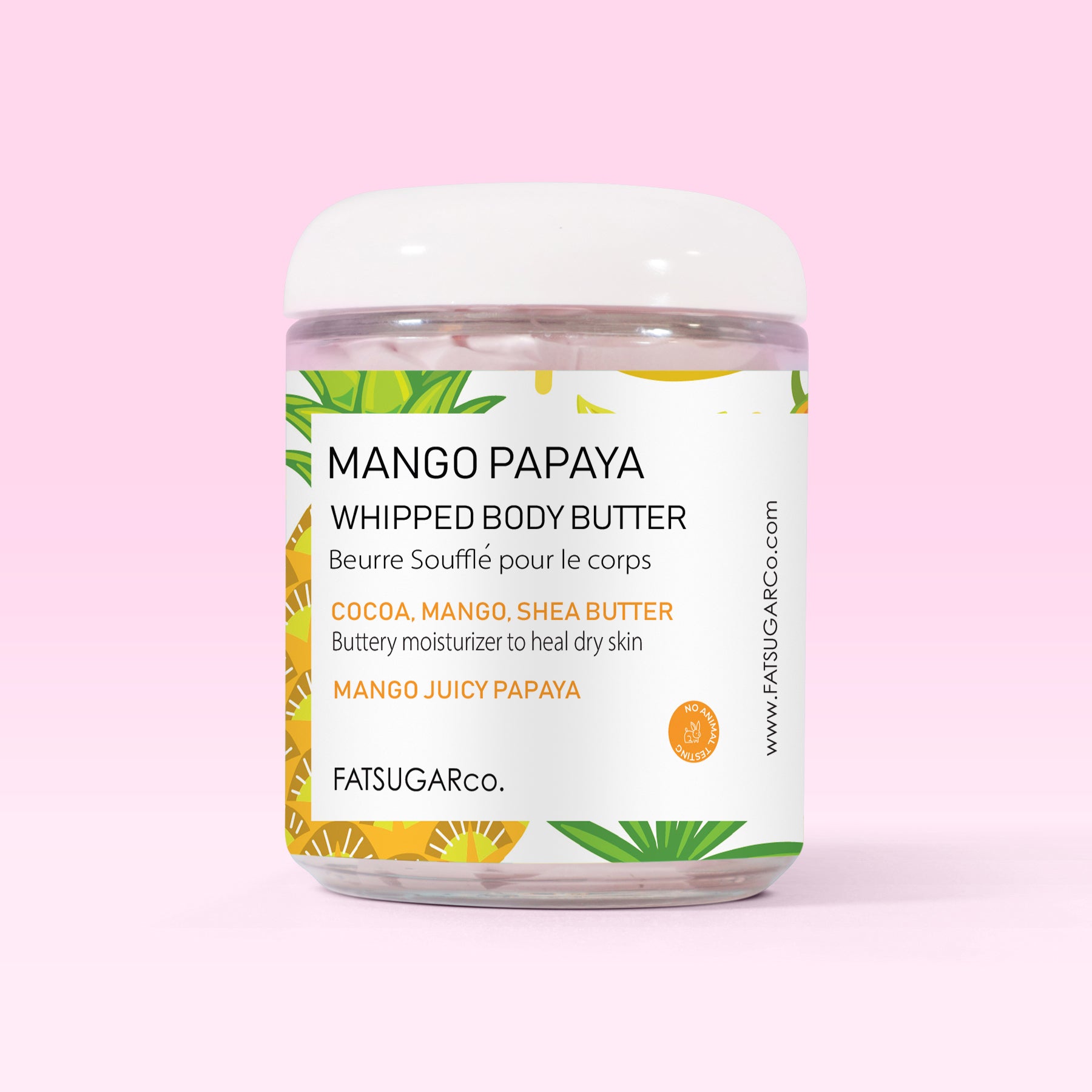 Whipped Body Butter for Dry skin- Mango Papaya