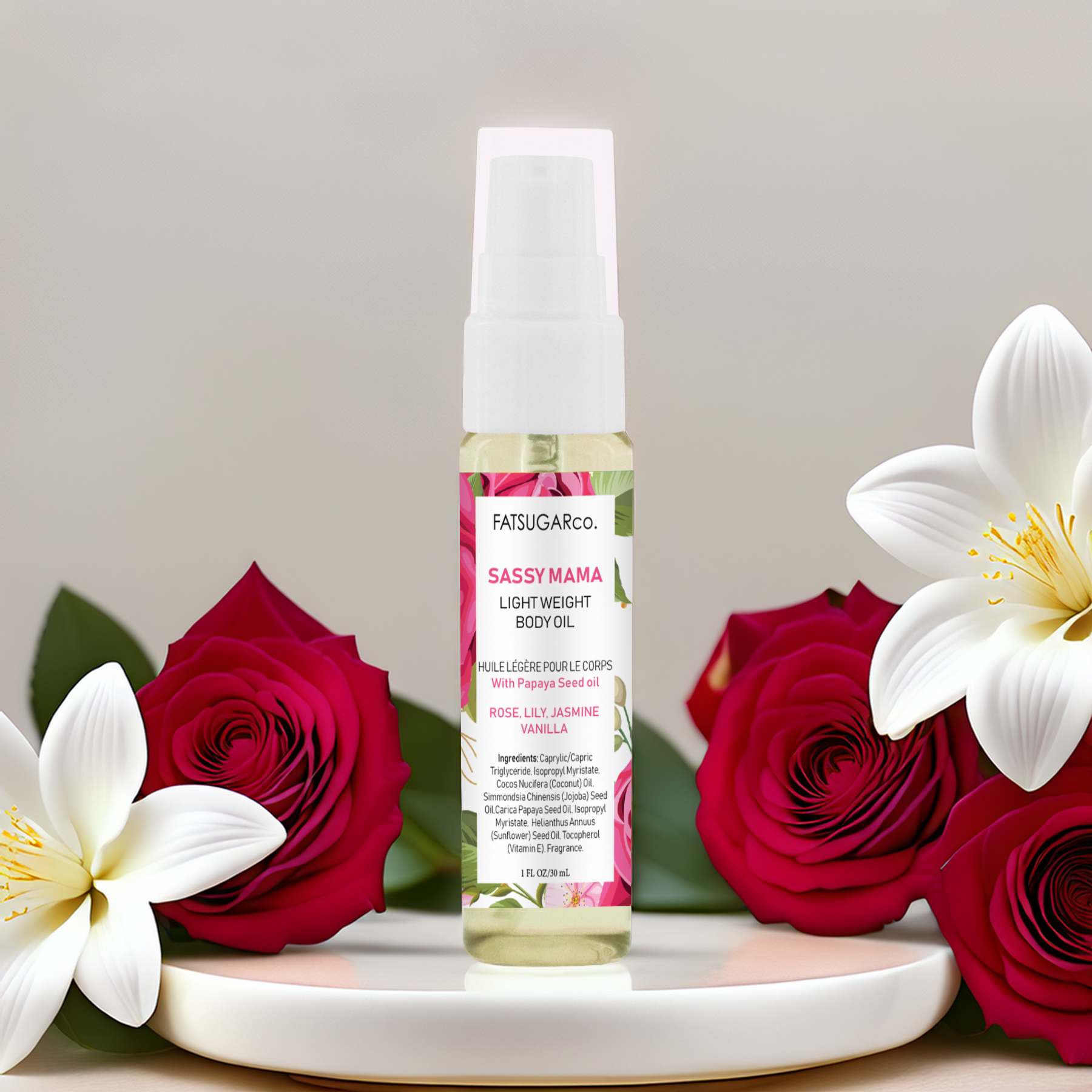 Sassy Mama Body Oil - 1 Ounce Travel Size