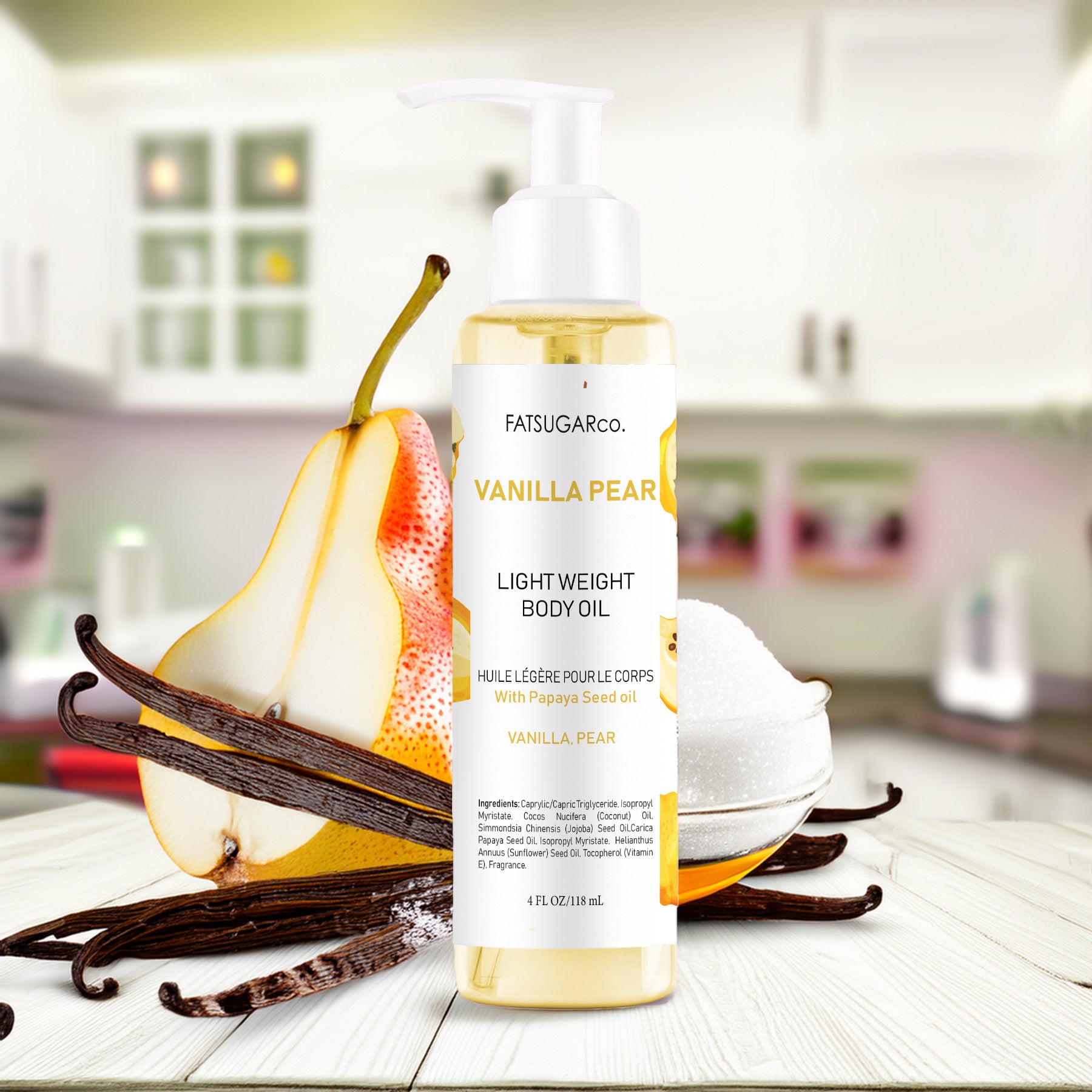 Vanilla Pear - Body Oil for Glowing Skin